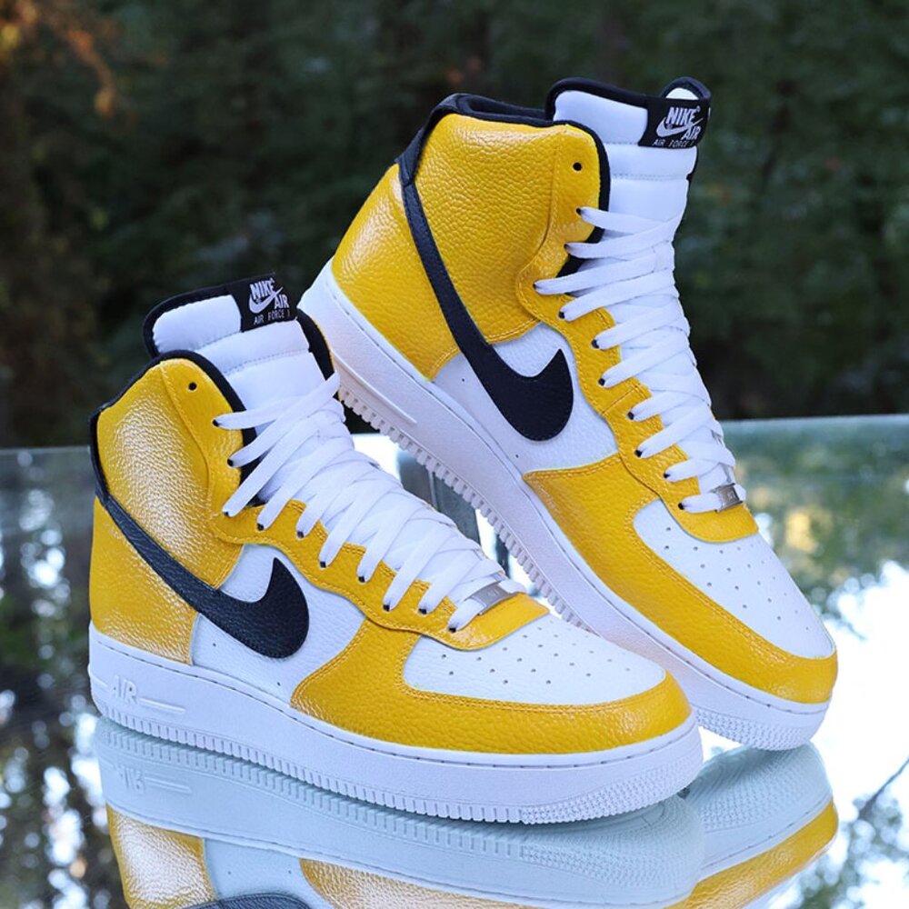 Nike Air Force 1 High Tour Yellow Custom